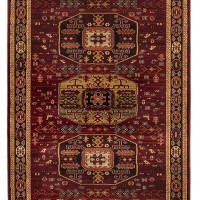 ΧΑΛΙ PERSIA 6057 BURGUNDY ΜΕ ΚΡΟΣΣΙ - 200X250  NewPlan