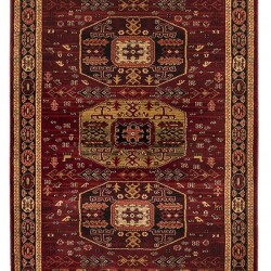 ΧΑΛΙ PERSIA 6057 BURGUNDY ΜΕ ΚΡΟΣΣΙ - SET067(2x140,1x200)  NewPlan