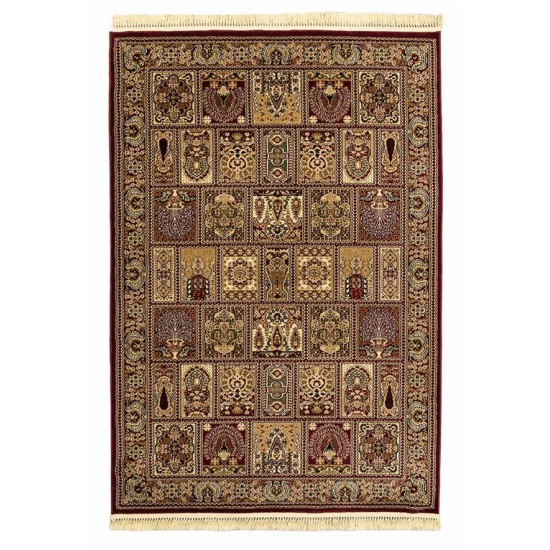 ΧΑΛΙ PERSIA 6283 BURGUNDY ΜΕ ΚΡΟΣΣΙ - SET067(2x140,1x200)  NewPlan