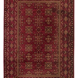 ΧΑΛΙ PERSIA   315 BURGUNDY ΜΕ ΚΡΟΣΣΙ - 080X150  NewPlan