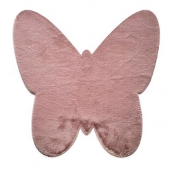 ΧΑΛΙ PUFFY JM7 DARK PINK BUTTERFLY ANTISLIP - 120X120B  NewPlan