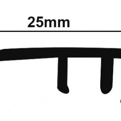 ΠΡΟΦΙΛ LAMINATE ΣΤΟΠ ΧΡΥΣΟ  25X2750mm NewPlan