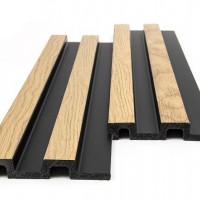 PS PANEL  ΜΕ 3D ΠΗΧΑΚΙΑ F4 RESIDENCE 21/122 mm  NAT.OAK/BLACK NewPlan