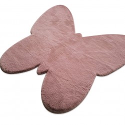 ΧΑΛΙ PUFFY JM7 DARK PINK BUTTERFLY ANTISLIP - 160X160Β  NewPlan