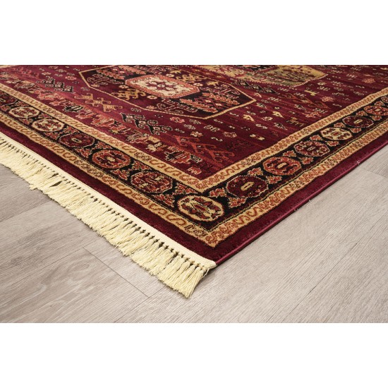 ΧΑΛΙ PERSIA 6057 BURGUNDY ΜΕ ΚΡΟΣΣΙ - 200X250  NewPlan