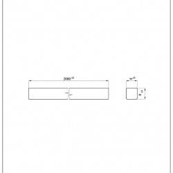 ΔΟΚΑΡΙ POST90 ΜΕ ΔΟΝΤΑΚΙΑ 9x9x200cm NewPlan