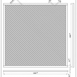 ΚΑΦΑΣΩΤΟ 5628  ΡΟΜΒΟΣ 2x2  Π180xΥ180cm NewPlan