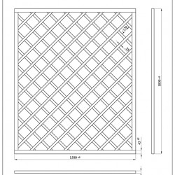 ΚΑΦΑΣΩΤΟ 5632  ΡΟΜΒΟΣ 12x12   Π150xΥ180cm NewPlan