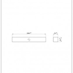 ΔΟΚΑΡΙ POST70  7x7x200cm NewPlan