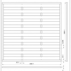 ΠΑΝΕΛ-T STANDARD  LTT45180   Π180xΥ180cm NewPlan