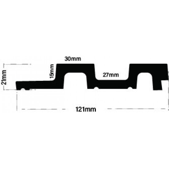 PS PANEL  ΜΕ 3D ΠΗΧΑΚΙΑ 44 RESIDENCE 21/122 mm BROWN OAK NewPlan