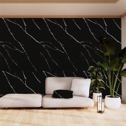 PVC MEGA PANEL 2.8/1220/2800mm CARRARA BLACK 204 NewPlan